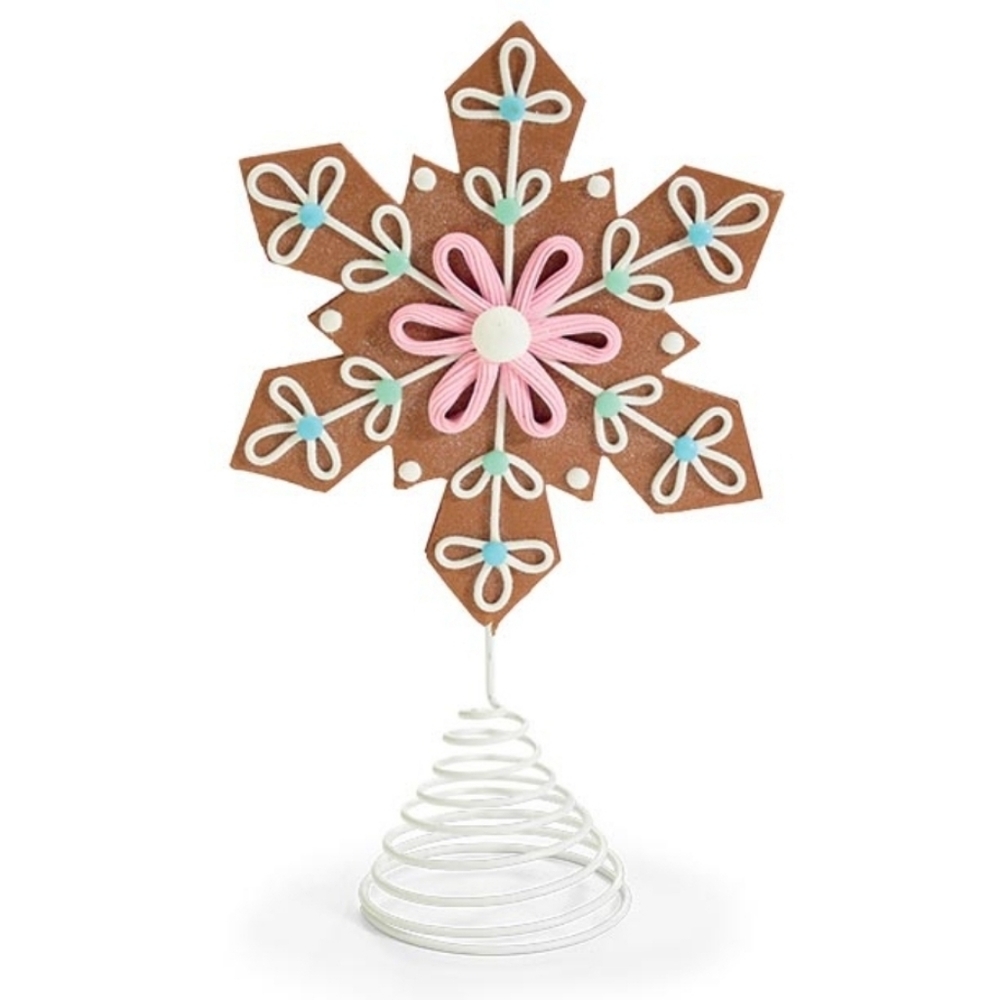 Gingerbread Snowflake Pastel Claydough Tree Topper Pastels
